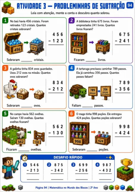 Atividade matemática 2º ano