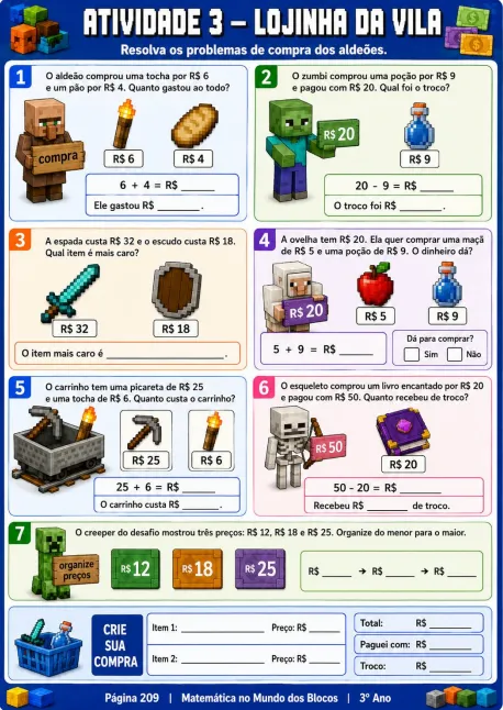 Atividade matemática 3º ano