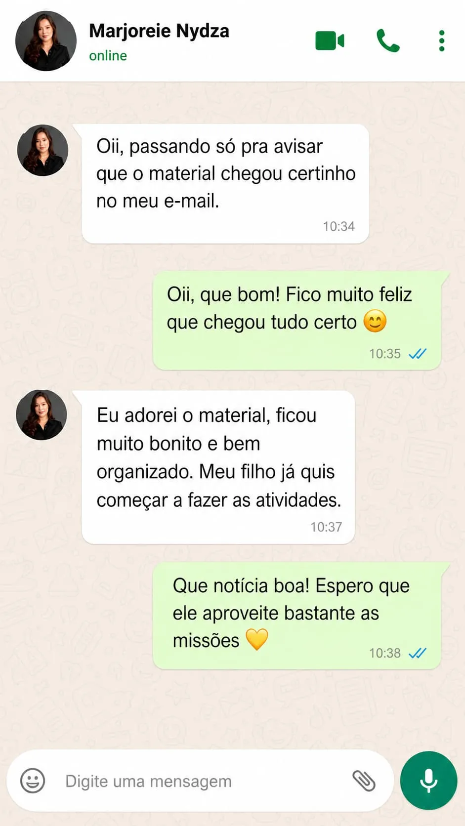 Relato de cliente