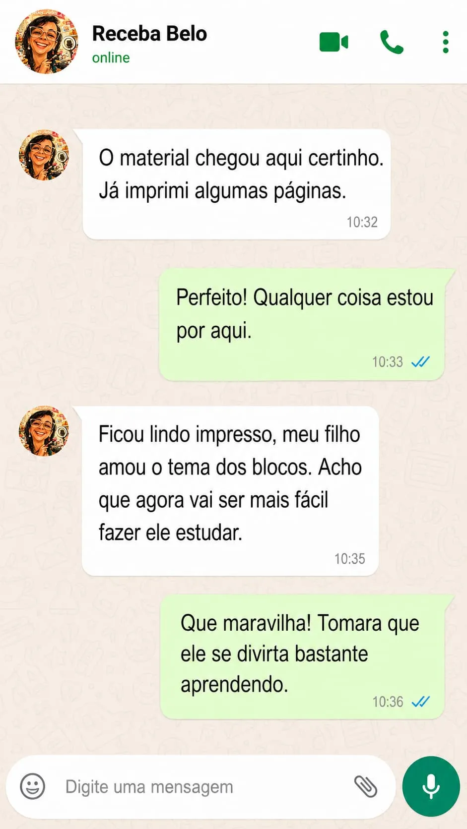 Relato de cliente